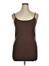 Bisou Bisou Brown Tank Top Size XL (petite) - photo 1