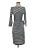 Robert Rodriguez Stripes Gray Casual Dress Size S - photo 1