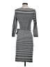 Robert Rodriguez Stripes Gray Casual Dress Size S - photo 2