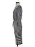 Robert Rodriguez Stripes Gray Casual Dress Size S - photo 5