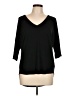 Express Black 3/4 Sleeve Top Size L - photo 1