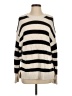 American Eagle Outfitters 100% Cotton Stripes Ivory Pullover Sweater Size S - photo 1