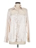 Shein Animal Print Ivory Long Sleeve Blouse Size 6 - photo 1