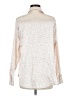 Shein Animal Print Ivory Long Sleeve Blouse Size 6 - photo 2