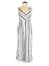 American Eagle Outfitters 100% Viscose Stripes Silver Blue Jumpsuit Size S - photo 1