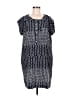 Gap 100% Polyester Chevron-herringbone Blue Casual Dress Size M - photo 1