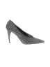 J. Renee Graphic Gray Silver Heels Size 8 - photo 1