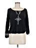 Old Navy 100% Rayon Black Long Sleeve Blouse Size M - photo 1