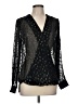 Lisa Rinna 100% Polyester Black Long Sleeve Blouse Size M - photo 1