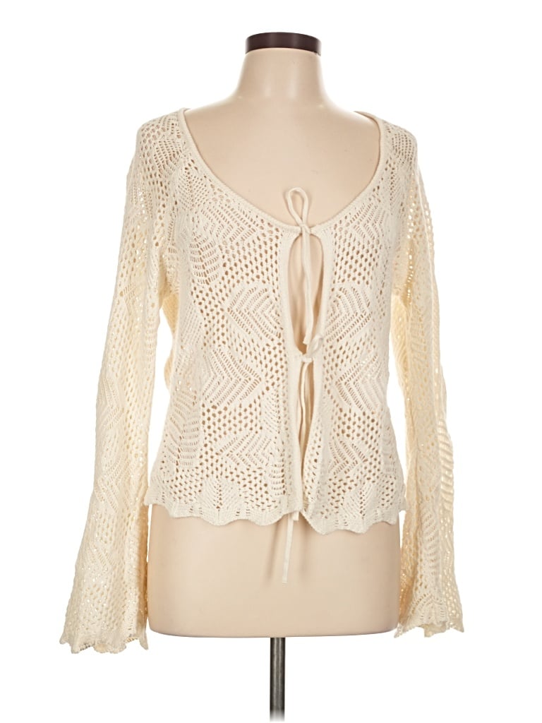 Pre-owned Celebrity Pink Long Sleeve Blouse In White