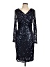 David Meister Stars Blue Cocktail Dress Size 12 - photo 1