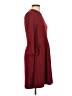 Alya Solid Burgundy Casual Dress Size S - photo 4