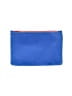 Unbranded 100% Leather Blue White Makeup Bag One size - photo 1