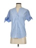 Talbots Blue Short Sleeve Blouse Size XS - photo 1