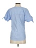 Talbots Blue Short Sleeve Blouse Size XS - photo 2
