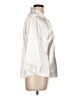 Blue Diamond Metallic Ivory 3/4 Sleeve Blouse Size L - photo 4