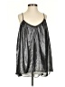 Sugar Lips 100% Polyester Silver Sleeveless Blouse Size S - photo 1