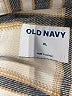Old Navy 100% Polyester Plaid Ivory Coat Size XL - photo 3