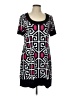 Blu Sage Graphic Black Casual Dress Size L - photo 1