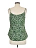 Bar III Green Sleeveless Top Size M - photo 2