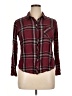 Rails 100% Rayon Plaid Burgundy Long Sleeve Button-Down Shirt Size XL - photo 1
