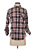 I. Joah 100% Cotton Plaid Red 3/4 Sleeve Button-Down Shirt Size S - photo 1