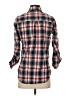 I. Joah 100% Cotton Plaid Red 3/4 Sleeve Button-Down Shirt Size S - photo 2