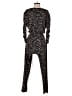 Veronica M. Animal Print Black Jumpsuit Size S - photo 2