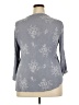 Papermoon 100% Rayon Gray 3/4 Sleeve Blouse Size 2X - photo 2
