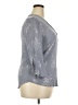 Papermoon 100% Rayon Gray 3/4 Sleeve Blouse Size 2X - photo 4