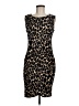 Lily 100% Polyester Animal Print Black Cocktail Dress Size M - photo 1