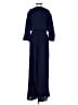 Fraiche by J 100% Polyester Solid Blue Jumpsuit Size S - photo 2