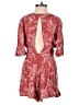 Selfie Leslie 100% Rayon Paisley Red Romper Size XS - photo 2