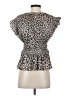 Current Air Tan Short Sleeve Blouse Size S - photo 2