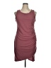 Leith Solid Burgundy Casual Dress Size 1X - photo 1