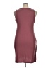 Leith Solid Burgundy Casual Dress Size 1X - photo 2