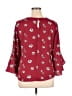 Charming Charlie Burgundy 3/4 Sleeve Blouse Size XL - photo 2