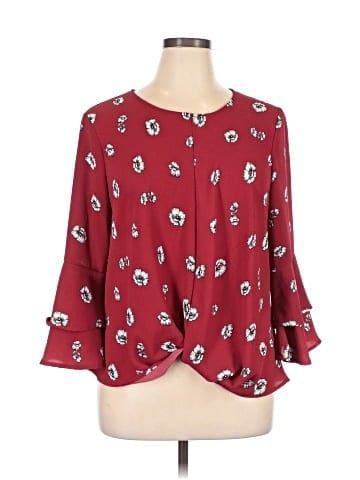 Charming Charlie 3/4 Sleeve Blouse (view 1)