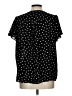 Elle Polka Dots Black Short Sleeve Blouse Size L - photo 2