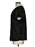 Elle Polka Dots Black Short Sleeve Blouse Size L - photo 5