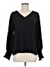 CeCe Black Long Sleeve Blouse Size M - photo 1