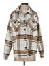 Love Tree 100% Polyester Plaid Tan Coat Size S - photo 1