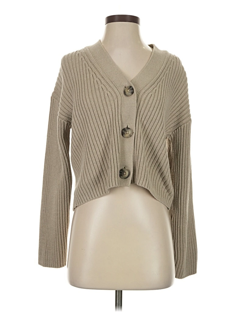 Pre-owned H&m Cardigan Sweater In Brown