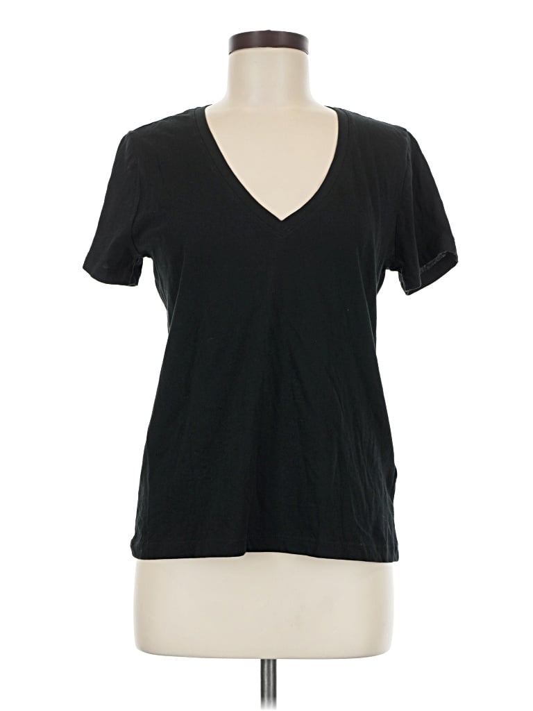 Pre-owned Madewell Short Sleeve T-shirt In Black