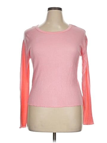Pink Rose Long Sleeve T-Shirt (view 1)