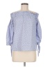 Love Notes Blue 3/4 Sleeve Blouse Size M - photo 1