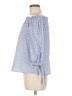 Love Notes Blue 3/4 Sleeve Blouse Size M - photo 5