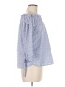Love Notes Blue 3/4 Sleeve Blouse Size M - photo 4