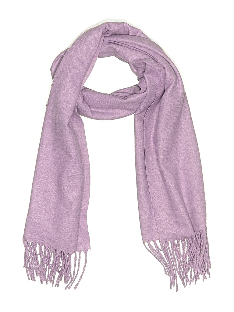 Pre-owned Assorted Brands Cashmere Scarf In Purple