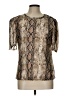 By Design Silver Short Sleeve Blouse Size L - photo 1